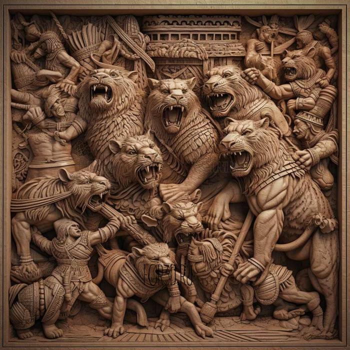stl Tiger King Murder Mayhem and Madness series 2 stl model for CNC