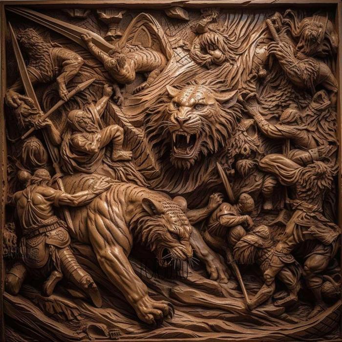 stl Tiger King Murder Mayhem and Madness series 4 stl model for CNC