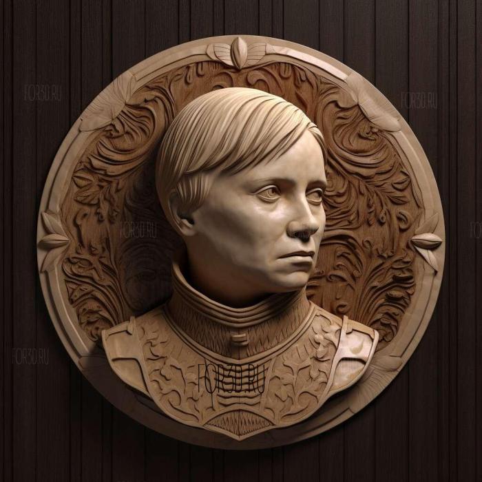 Brienne of Tarth game of thrones 1 stl model for CNC