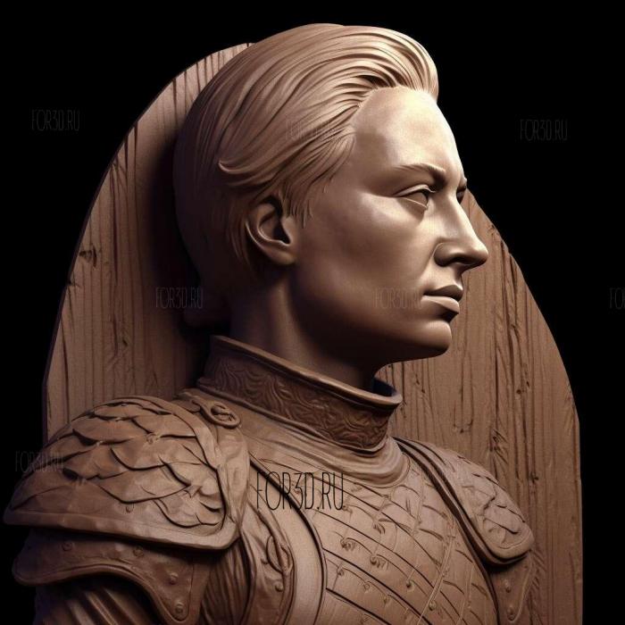 Brienne of Tarth game of thrones 2 stl model for CNC