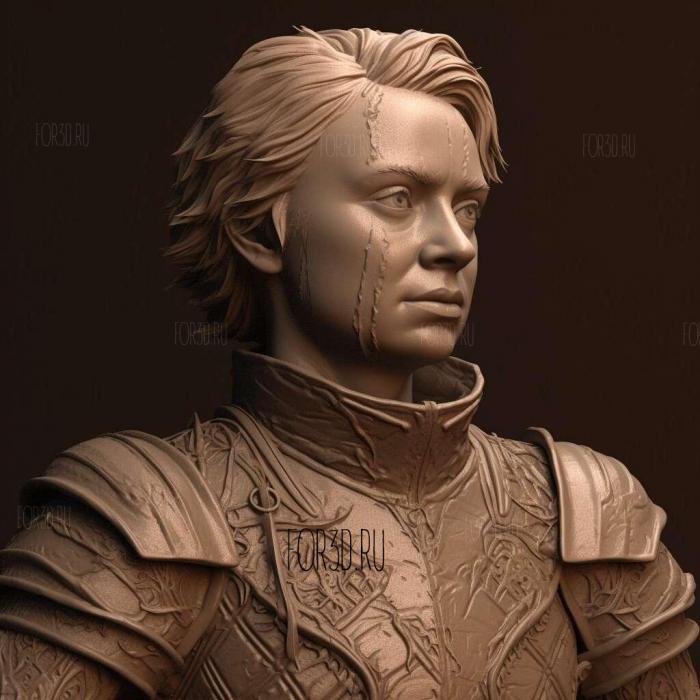 Brienne of Tarth game of thrones 4 stl model for CNC