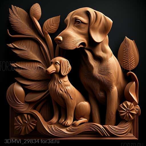 st Lucky and Flo famous animal 3 3d stl модель для ЧПУ