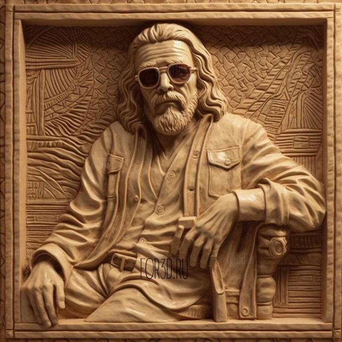 Большой фильм Лебовски 4 3d stl модель для ЧПУ