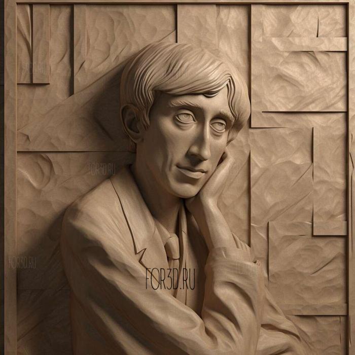 Orlando Virginia Woolf 1928 3 stl model for CNC