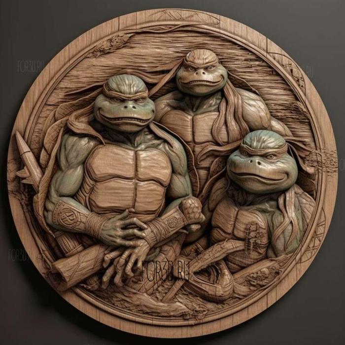 stl Teenage Mutant Ninja Turtles 2 movie 1 stl model for CNC