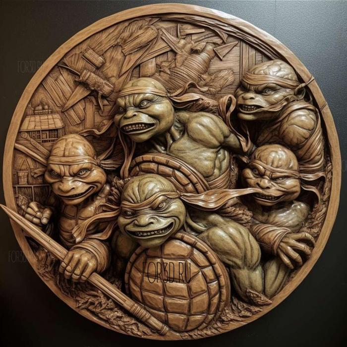 stl Teenage Mutant Ninja Turtles 2 movie 4 stl model for CNC