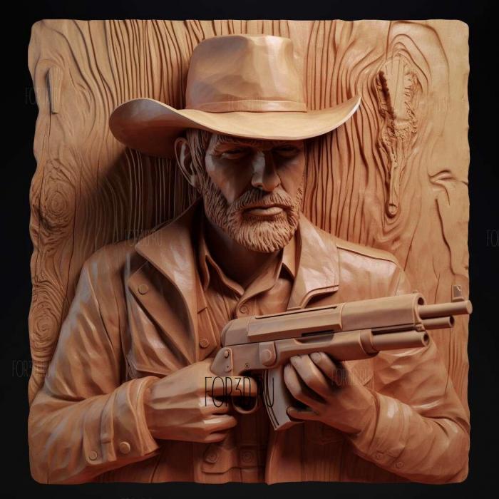 Arthur Morgan Red Dead Redemption 2 1 stl model for CNC