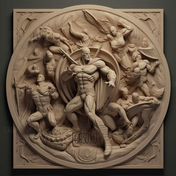 Герои Возрождаются серия 1 3d stl модель для ЧПУ