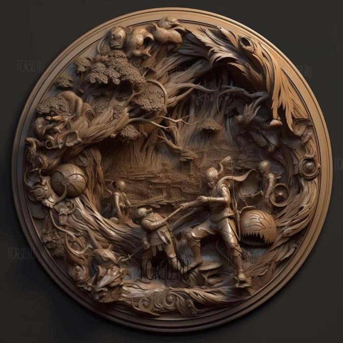 Герои Возрождаются серия 4 3d stl модель для ЧПУ