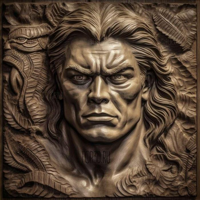 stl Tarzan Tarzan the Ape ManJohnny Weissmuller 2 stl model for CNC
