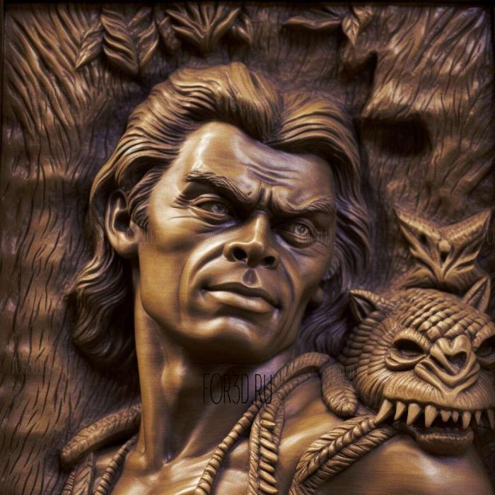 stl Tarzan Tarzan the Ape ManJohnny Weissmuller 3 stl model for CNC