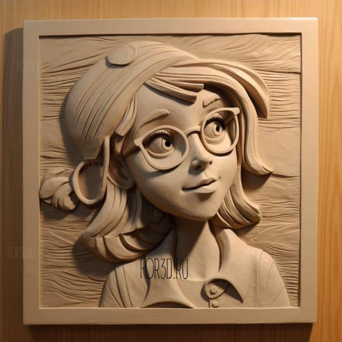 Isabella from Phineas and Ferb 4 stl model for CNC