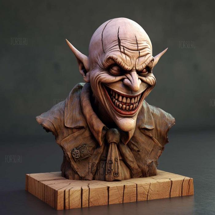 Batman The Dark Knight Joker Bobblehead 2 2 stl model for CNC