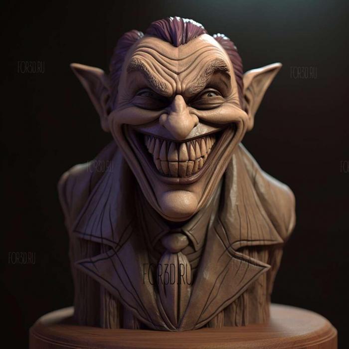 Batman The Dark Knight Joker Bobblehead 2 4 stl model for CNC