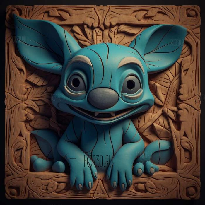 Lilo Stitch The Series TV series 3 stl model for CNC