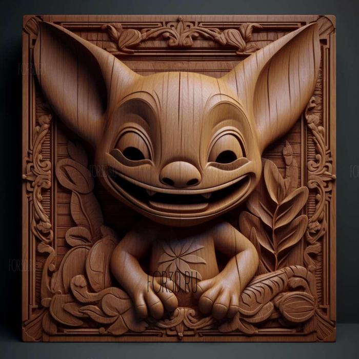 Lilo Stitch The Series TV series 4 stl model for CNC