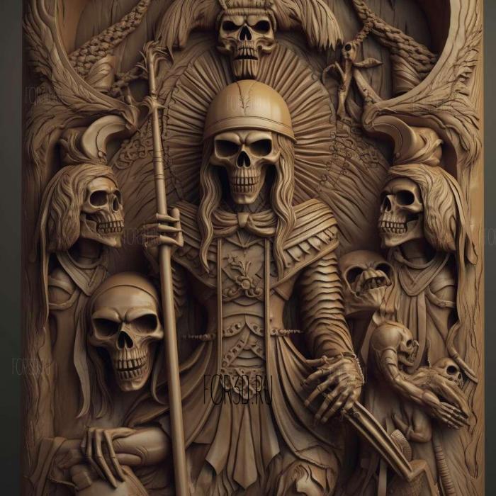 st Gods of Death 2 stl model for CNC