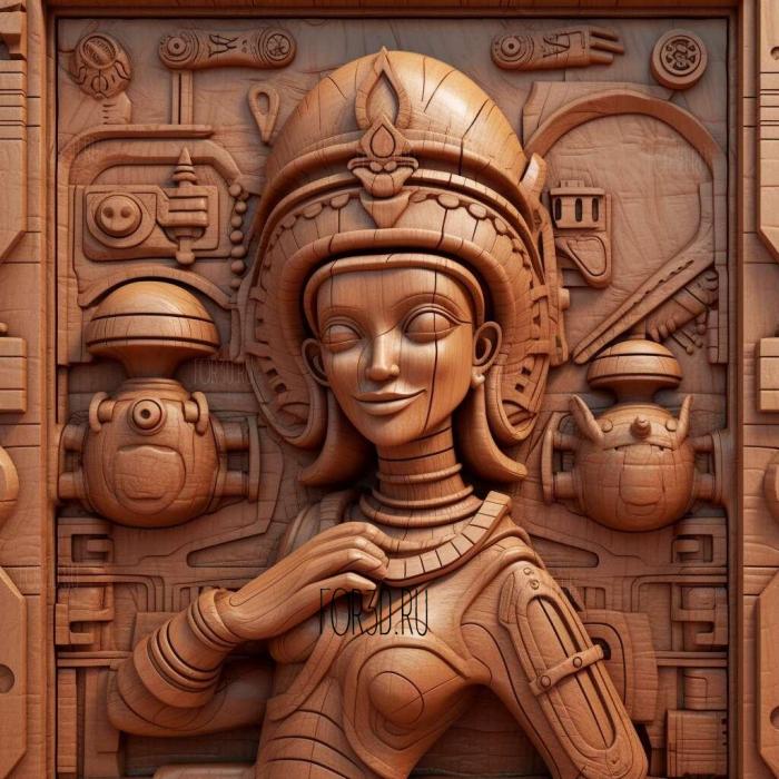 stl Turanga Leela Futurama 1 stl model for CNC