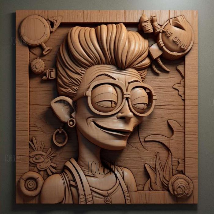 stl Turanga Leela Futurama 3 stl model for CNC