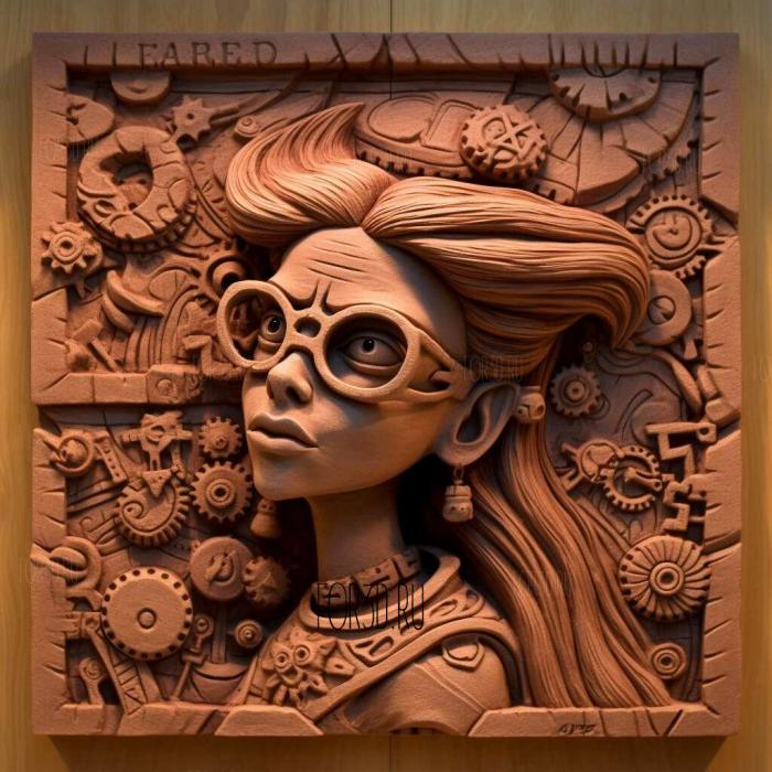 stl Turanga Leela Futurama 4 stl model for CNC