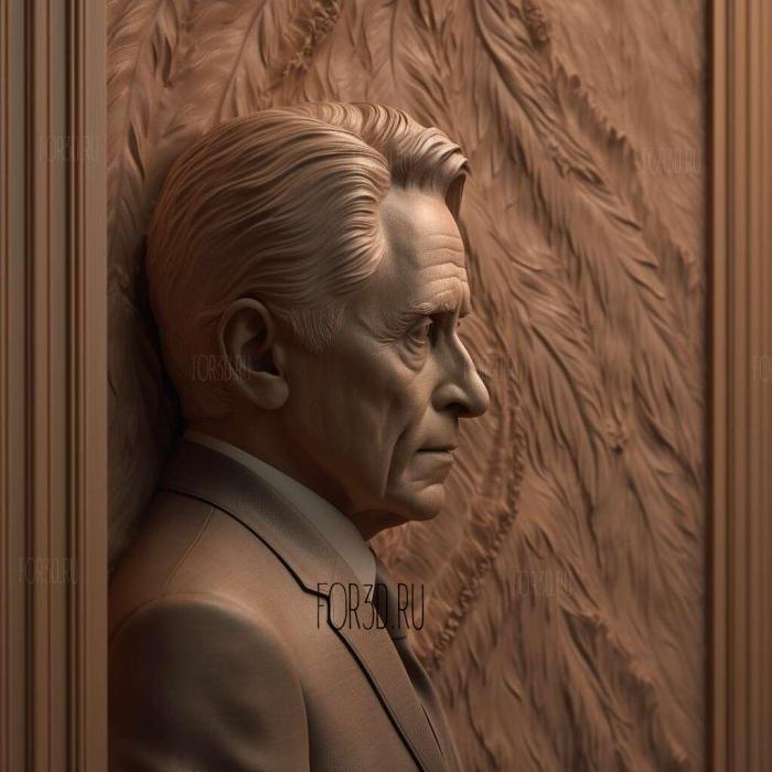 Gordon Gekko Wall Street Michael Douglas 2 stl model for CNC