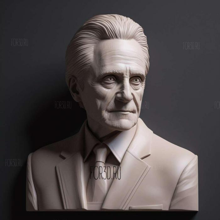 Gordon Gekko Wall Street Michael Douglas 4 stl model for CNC