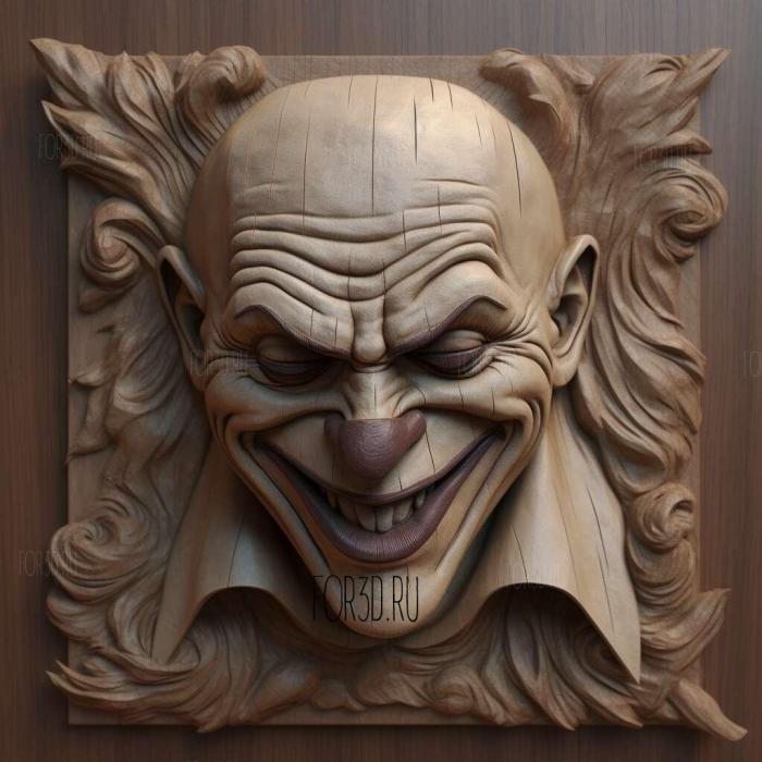 Joker FROM BatmanBatman 2 stl model for CNC