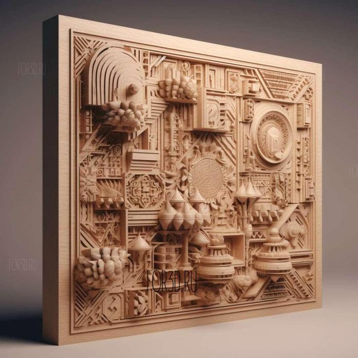 House of Cards series 1 stl model for CNC