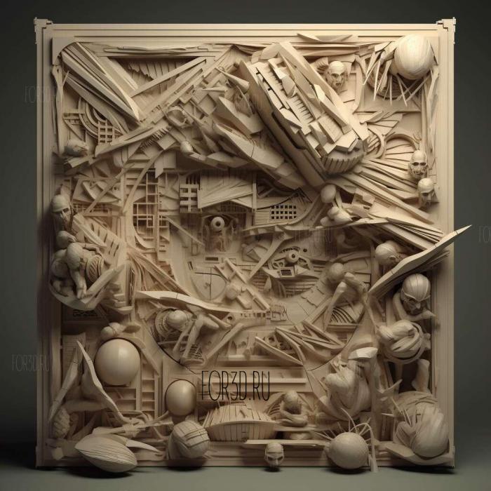 House of Cards series 4 stl model for CNC