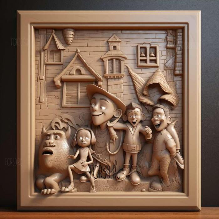 Hotel Transylvania TV series 4 stl model for CNC