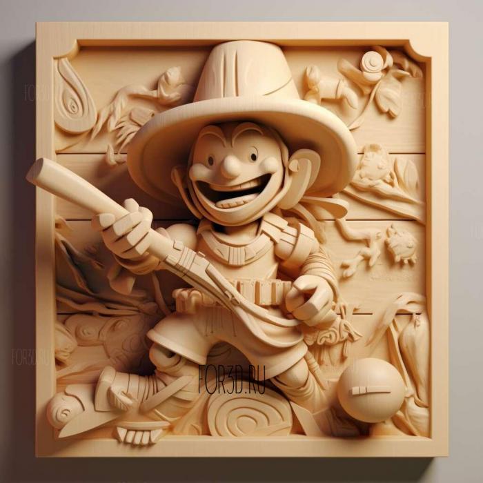 st Musashi Toy Story 1 stl model for CNC