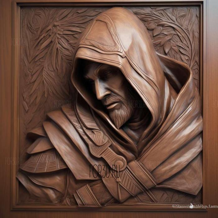 Ezio Auditore da Firenze Assassins Creed series 4 stl model for CNC
