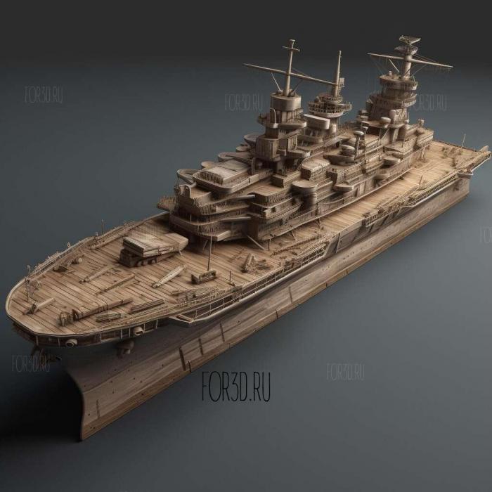 Battleship The Video 2 stl model for CNC