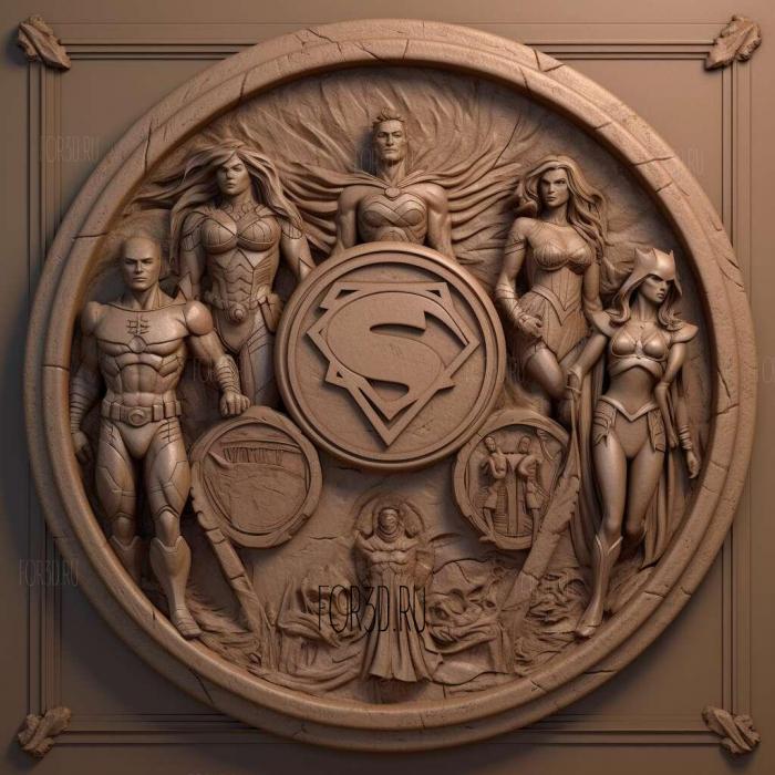 stl Young Justice TV series 1 stl model for CNC