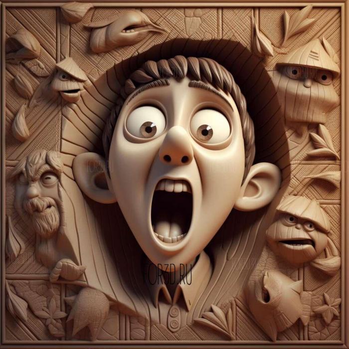 Hotel Transylvania series 4 stl model for CNC