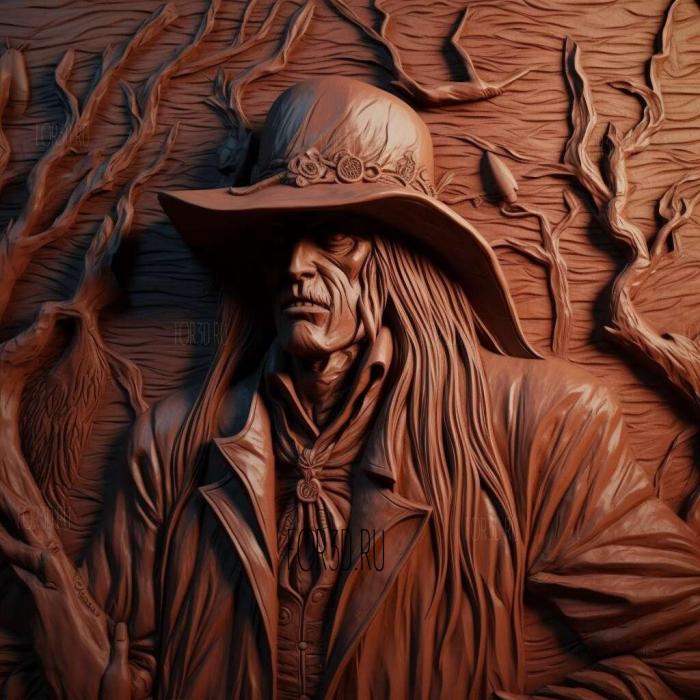 st Alucard FROM the antihero of the manga Hellsing 4 stl model for CNC