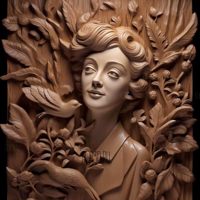 Regina Giddens Chanterelles Bette Davis 3 stl model for CNC