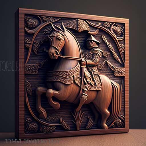 st Square knight famous animal 1 3d stl модель для ЧПУ