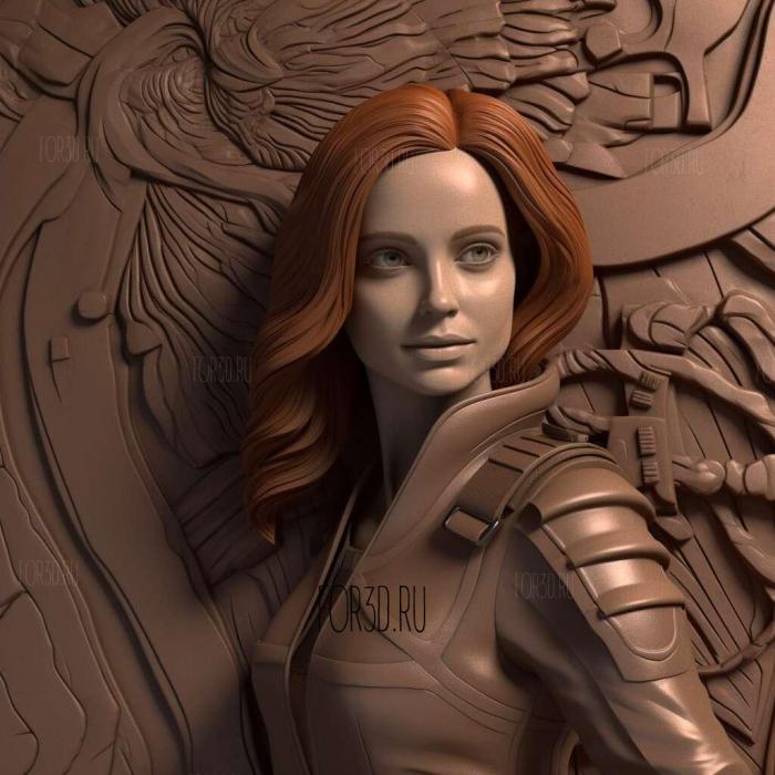 Nebula Avengers Finale actress Karen Gillian 4 stl model for CNC