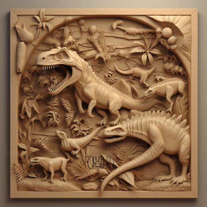 Dinosaurs TV series 2 stl model for CNC