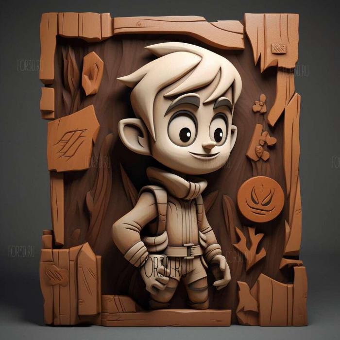 сент - Эмбер Маклейн Дэнни Фантом 4 3d stl модель для ЧПУ