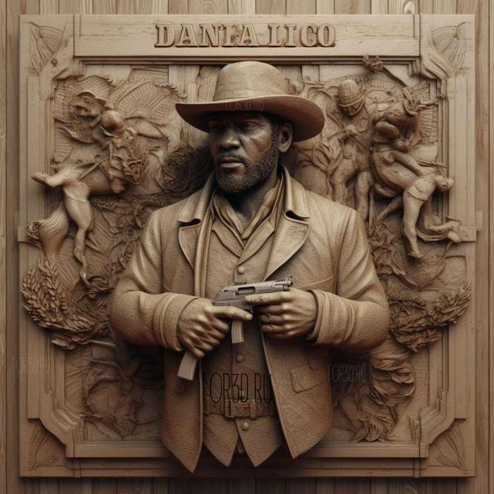 Django Unchained movie 2 stl model for CNC