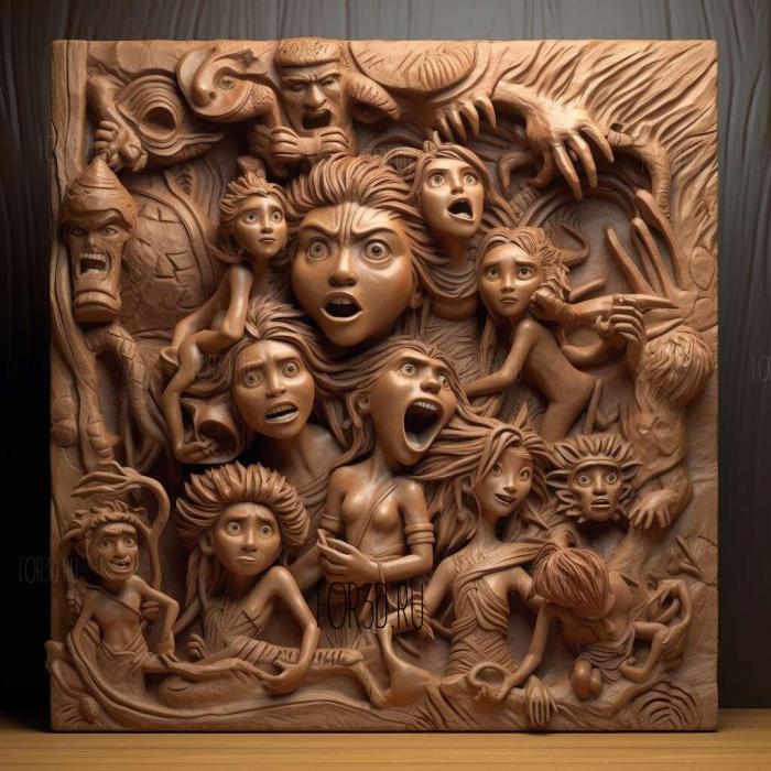 stl The Croods movie 4 stl model for CNC