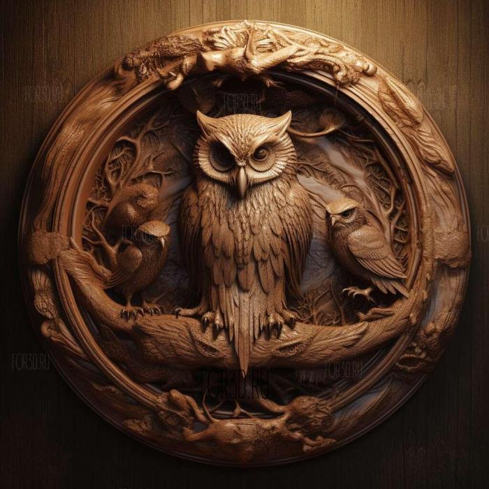 Legend of the Guardians The Owls of GaHoole movie 2 stl model for CNC