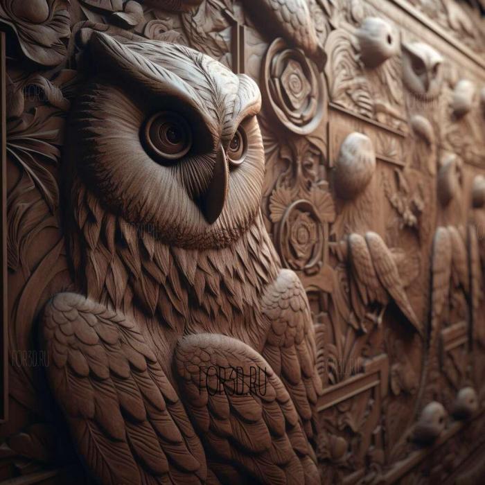 Legend of the Guardians The Owls of GaHoole movie 3 stl model for CNC