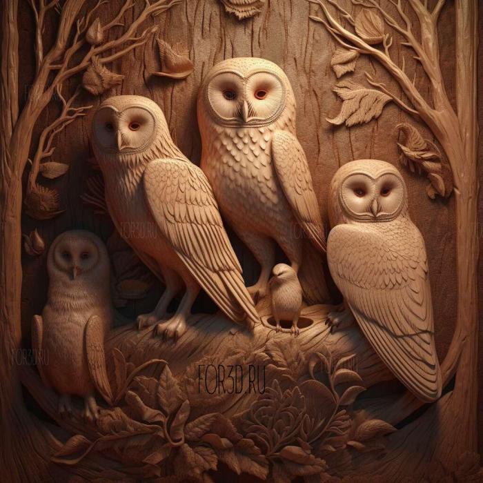 Legend of the Guardians The Owls of GaHoole movie 4 3d stl модель для ЧПУ