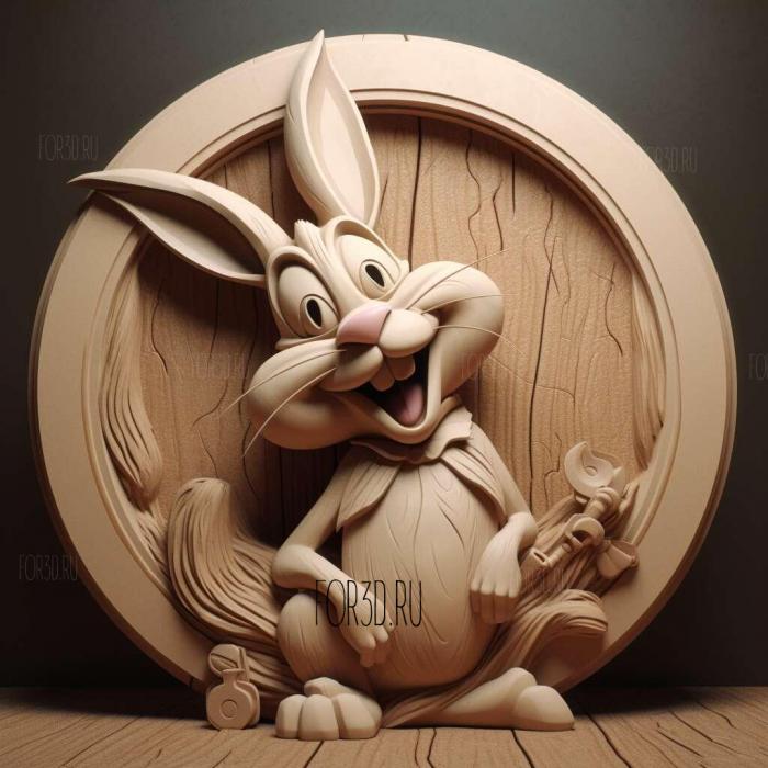 Lola Bunny Looney Tunes 4 3d stl модель для ЧПУ