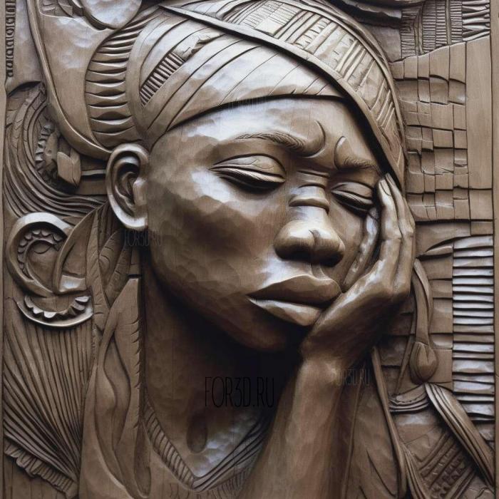 stl Troubled Circumstances Tsitsi Dangarembga 1988 3 stl model for CNC
