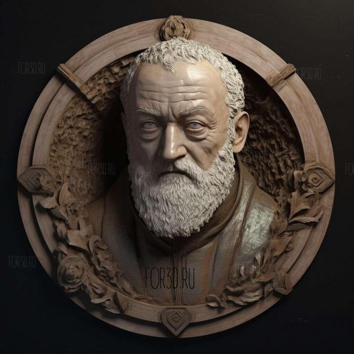 Davos Seaworth from Game of Thrones 4 stl model for CNC