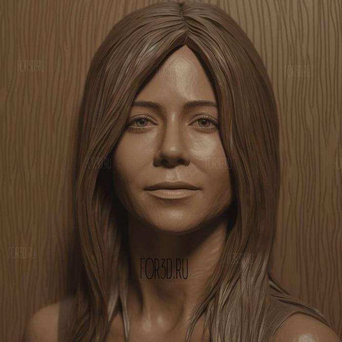 Jennifer Aniston 1 stl model for CNC